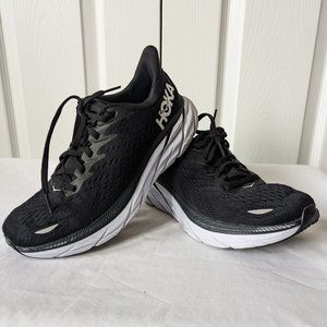 Hoka Clifton 8 Women's Size 7B Black and White